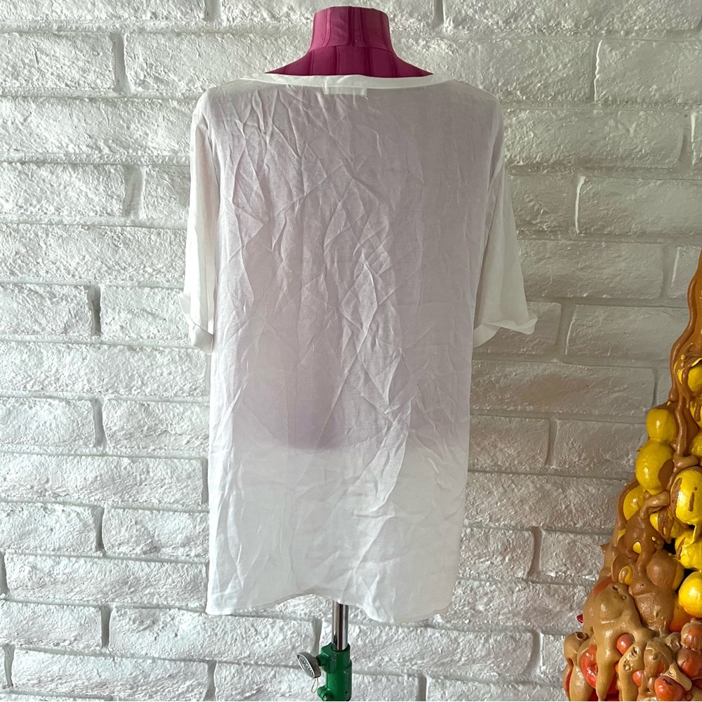 Mod Ref White Relaxed Short Sleeve Tee - Picture 2 of 3